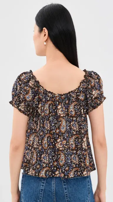 Madewell Chateau Top Block Paisley olasses | Thumbnail 3