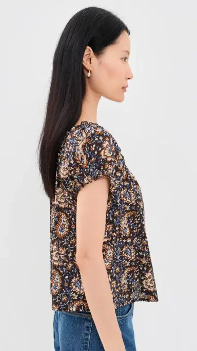 Madewell Chateau Top Block Paisley olasses | Thumbnail 4