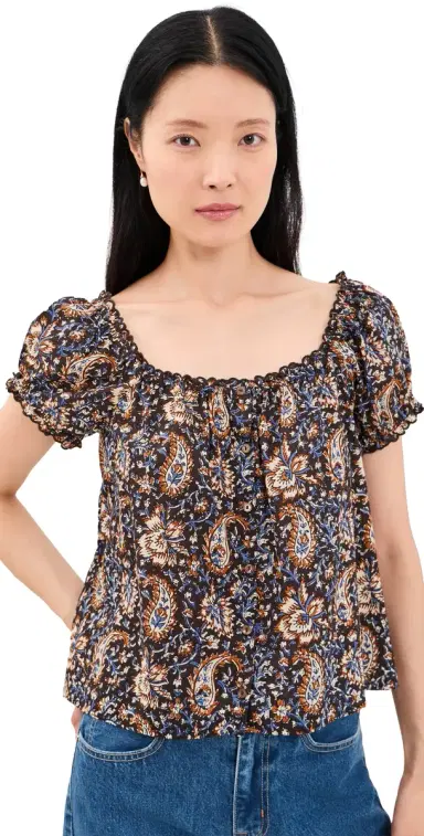 Madewell Chateau Top Block Paisley olasses | Thumbnail 1