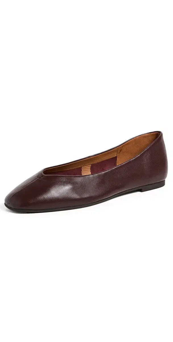 Madewell Greta Glove Flats Dark Burgundy