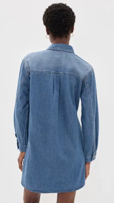 Z Supply Lucie Denim Mini Shirt Dress Dreamstate | Thumbnail 3