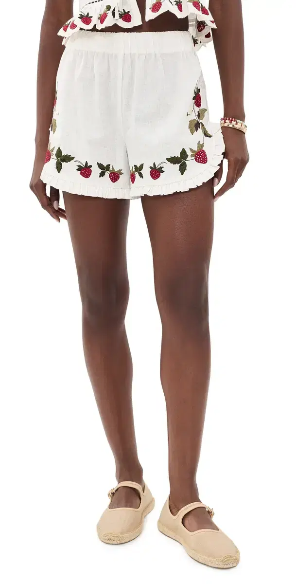 Bindi Strawberry Shorts Cream L Bindi Strawberry Shorts Cream L