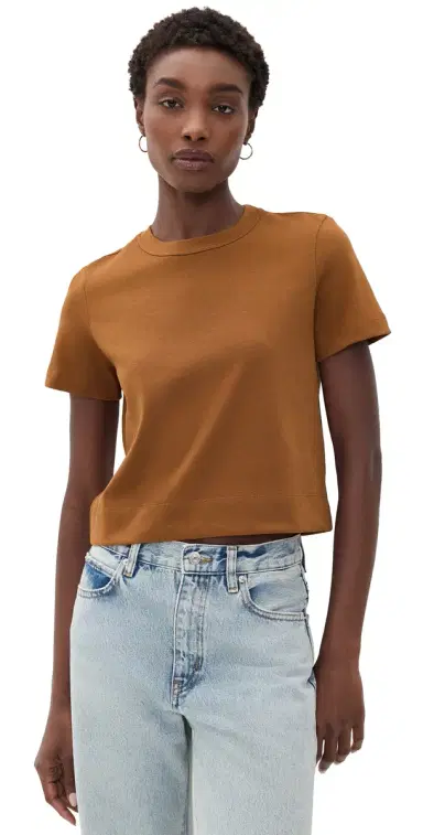 Frame The Boxy Tee Bronze S | Thumbnail 1 Frame The Boxy Tee Bronze S | Thumbnail 1