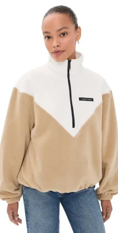 Canada Goose Tayen 1/4 Fleece Bone/Timber and | Thumbnail 1