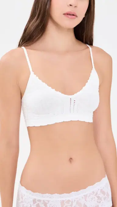 Free People Heirloom Seamless Bralette Clean Ivory M/L | Thumbnail 2