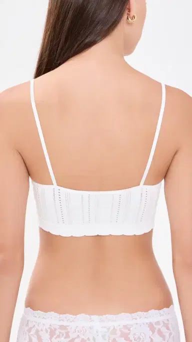 Free People Heirloom Seamless Bralette Clean Ivory M/L | Thumbnail 3