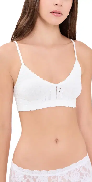 Free People Heirloom Seamless Bralette Clean Ivory M/L | Thumbnail 1
