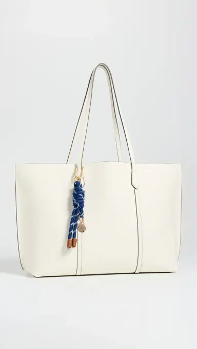 Clare V. Barrel Knot Bag Charm Blue One Size | Thumbnail 2