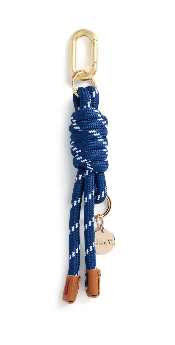 Barrel Knot Bag Charm Blue One Size