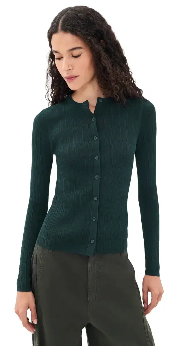 A.L.C. A. .C. Fisher Cardigan Dark Forest