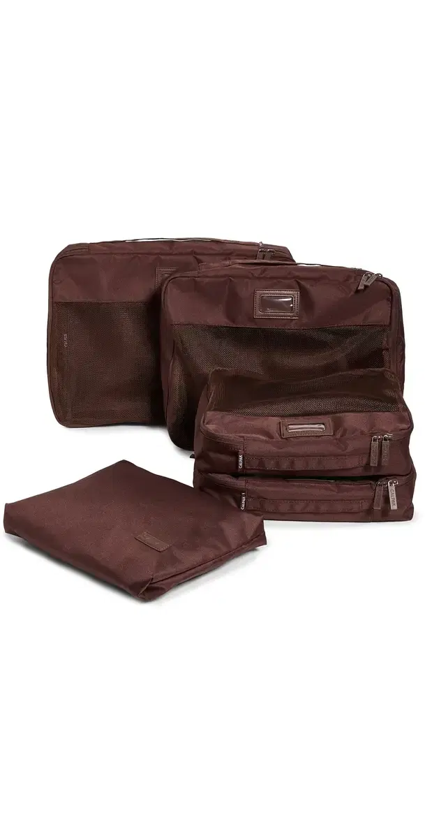 CALPAK Packing Cubes 5-Piece Set Walnut One Size