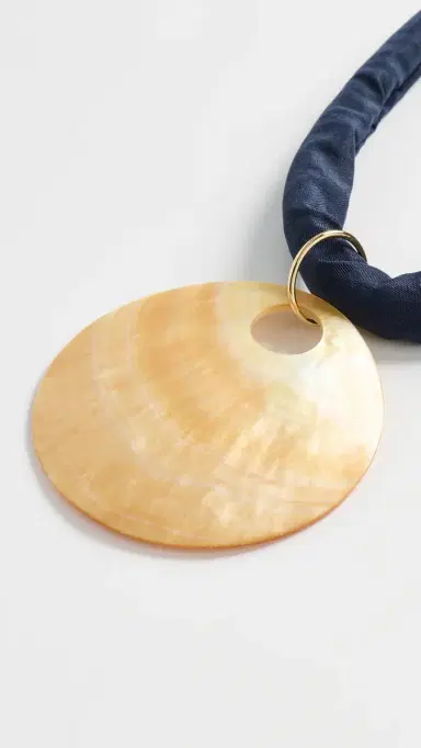 Logan Tay Blue Cord Shell Necklace | Thumbnail 4 Logan Tay Blue Cord Shell Necklace | Thumbnail 4