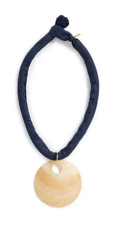 Logan Tay Blue Cord Shell Necklace | Thumbnail 1 Logan Tay Blue Cord Shell Necklace | Thumbnail 1