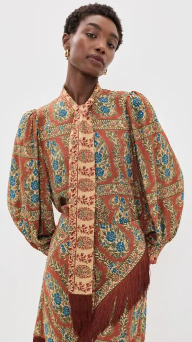 HUNTER BELL Karis Blouse Amber Glen Brown L | Thumbnail 2 HUNTER BELL Karis Blouse Amber Glen Brown L | Thumbnail 2