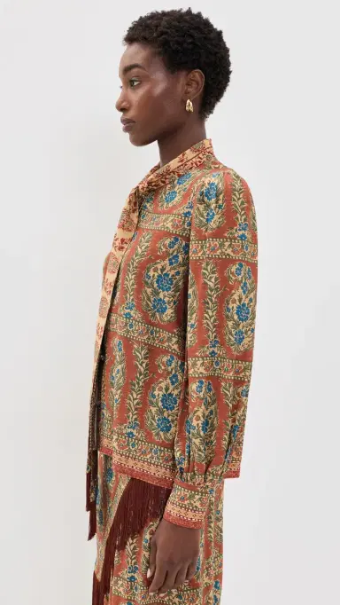 HUNTER BELL Karis Blouse Amber Glen Brown L | Thumbnail 4 HUNTER BELL Karis Blouse Amber Glen Brown L | Thumbnail 4