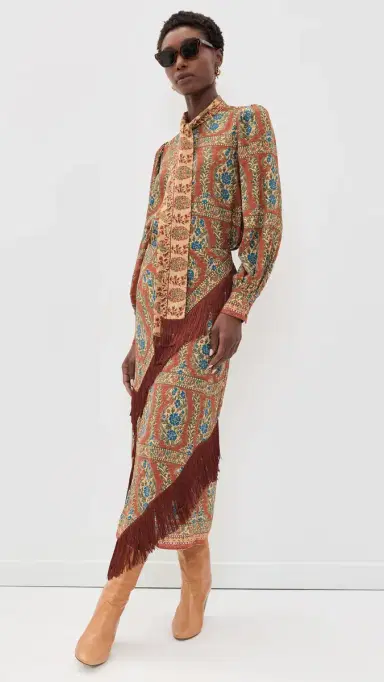 HUNTER BELL Karis Blouse Amber Glen Brown L | Thumbnail 5 HUNTER BELL Karis Blouse Amber Glen Brown L | Thumbnail 5