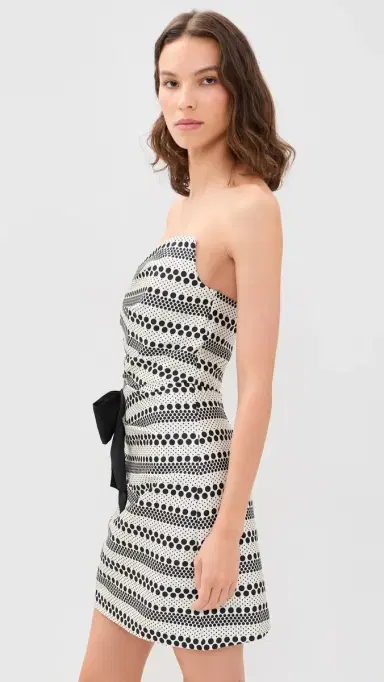 Shoshanna Shelley Dress Ecru/Jet | Thumbnail 4 Shoshanna Shelley Dress Ecru/Jet | Thumbnail 4