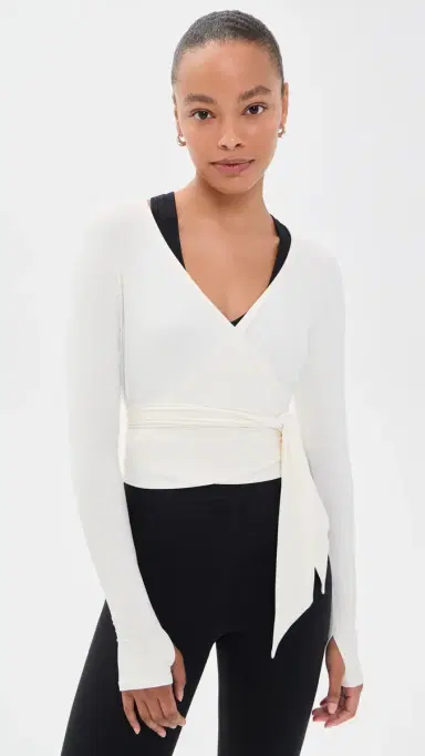 Splits59 Bella Airweight Lite Wrap Top | Thumbnail 2 Splits59 Bella Airweight Lite Wrap Top | Thumbnail 2
