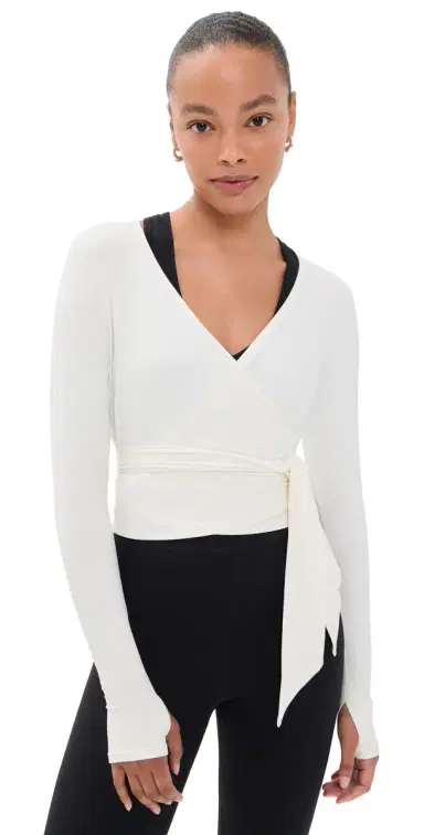 Splits59 Bella Airweight Lite Wrap Top | Thumbnail 1 Splits59 Bella Airweight Lite Wrap Top | Thumbnail 1
