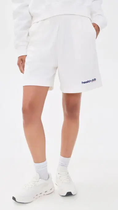 Sporty & Rich Bold Health Gym horts White ports Red/oda | Thumbnail 2