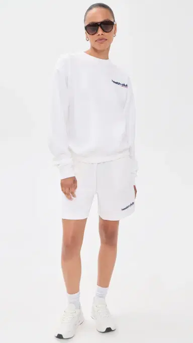 Sporty & Rich Bold Health Gym horts White ports Red/oda | Thumbnail 5