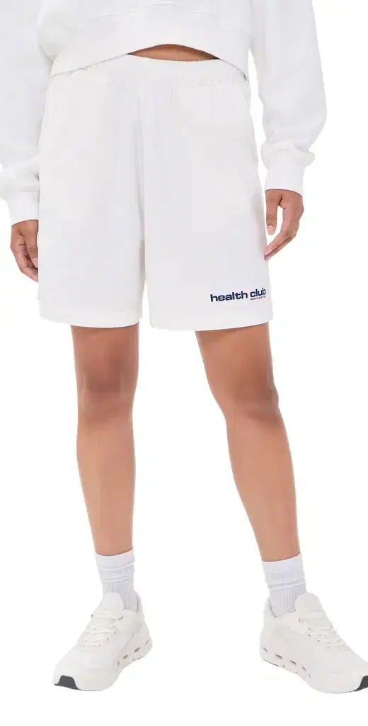 Sporty & Rich Bold Health Gym horts White ports Red/oda