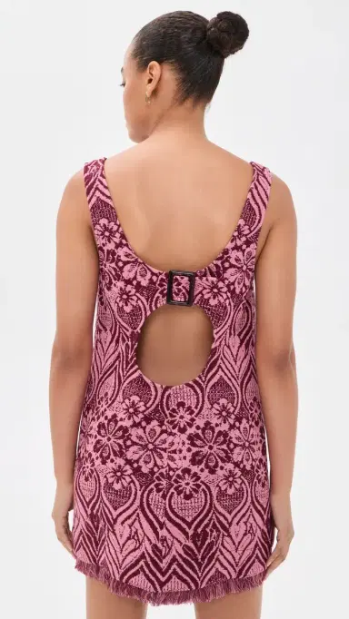 ALÉMAIS Blondie Mini Dress Burgundy 4 | Thumbnail 4