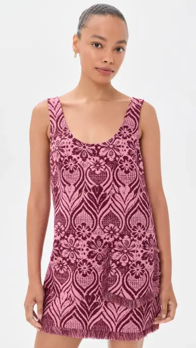 ALÉMAIS Blondie Mini Dress Burgundy 4 | Thumbnail 6