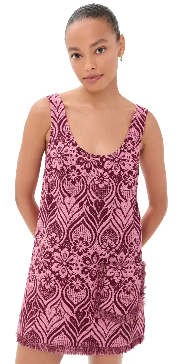 ALÉMAIS Blondie Mini Dress Burgundy