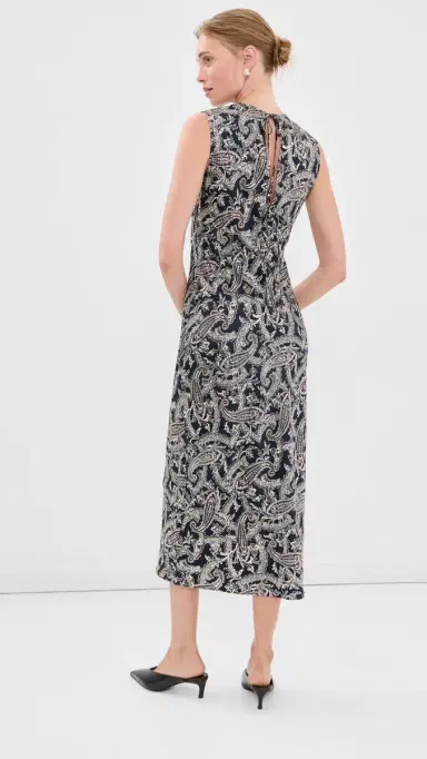 Veronica Beard Sleeveless Midi Gemma Dress Navy Multi | Thumbnail 3