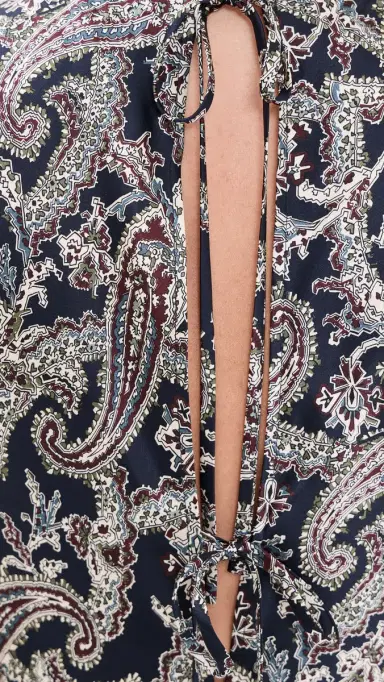 Veronica Beard Sleeveless Midi Gemma Dress Navy Multi | Thumbnail 6