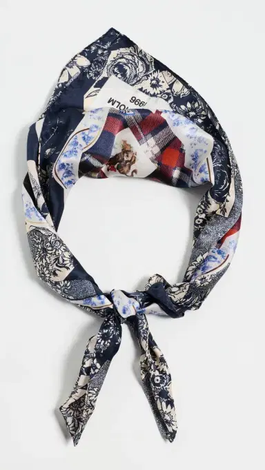 Acne Studios Volta Check Scarf Blue | Thumbnail 3 Acne Studios Volta Check Scarf Blue | Thumbnail 3