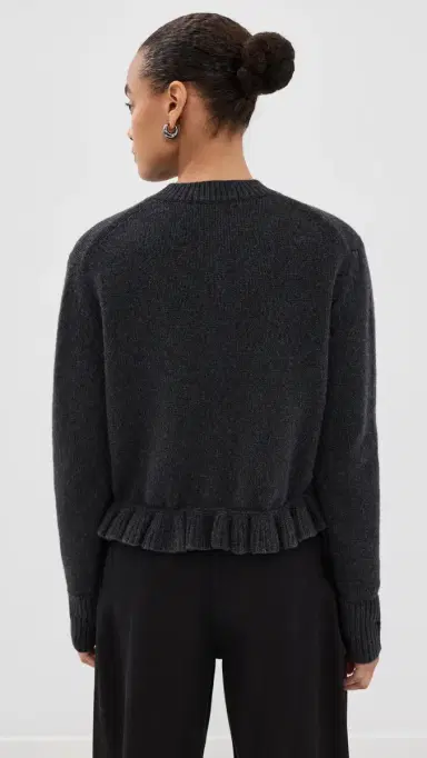 Cecilie Bahnsen Fibbie Cardigan Charcoal Grey L | Thumbnail 3