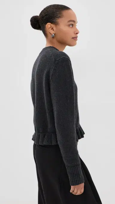 Cecilie Bahnsen Fibbie Cardigan Charcoal Grey L | Thumbnail 4