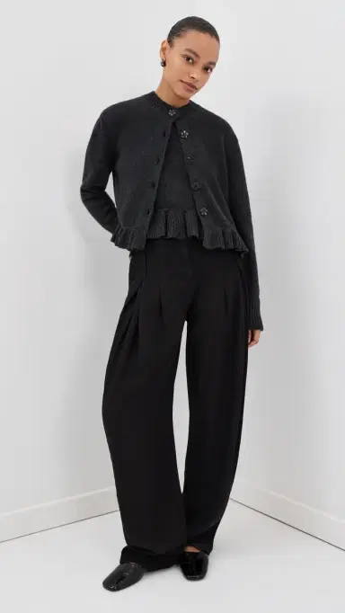 Cecilie Bahnsen Fibbie Cardigan Charcoal Grey L | Thumbnail 5