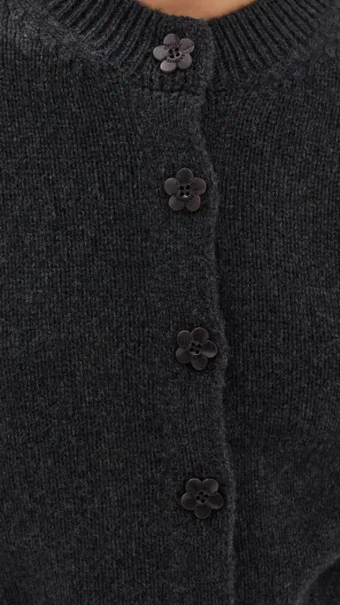 Cecilie Bahnsen Fibbie Cardigan Charcoal Grey L | Thumbnail 6