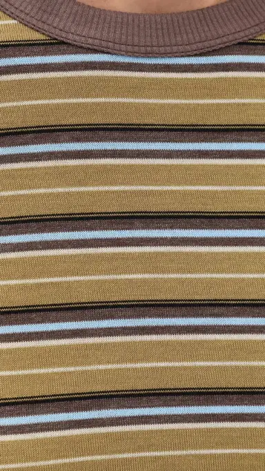 Joe's Jeans The Baby Tee Camel ulti Stripe | Thumbnail 6 Joe's Jeans The Baby Tee Camel ulti Stripe | Thumbnail 6