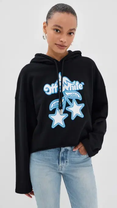 Off-White Cherry Hoodie Black Heather | Thumbnail 3