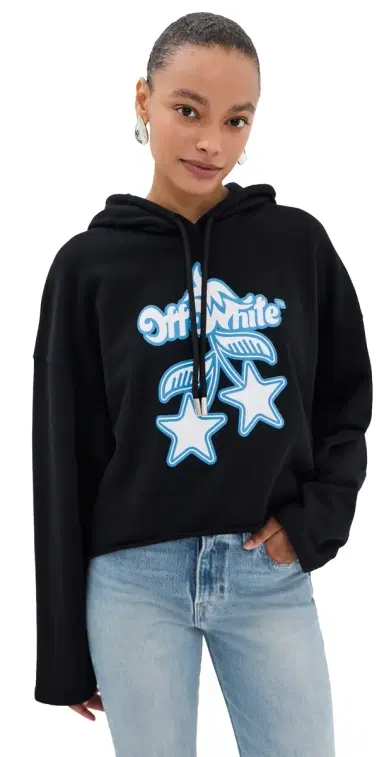 Off-White Cherry Hoodie Black Heather | Thumbnail 1