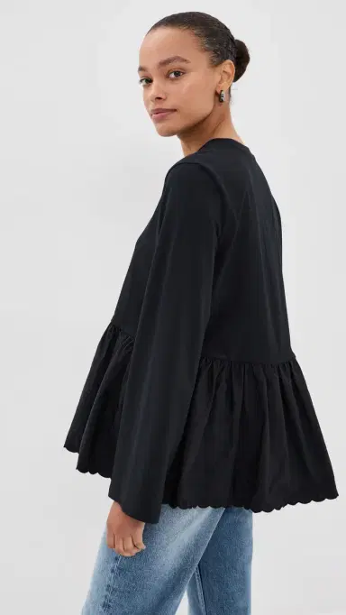 Cecilie Bahnsen Francine T-Shirt Black M | Thumbnail 4