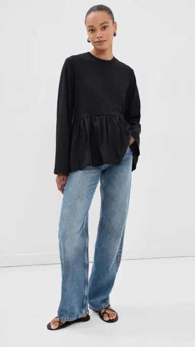 Cecilie Bahnsen Francine T-Shirt Black M | Thumbnail 5