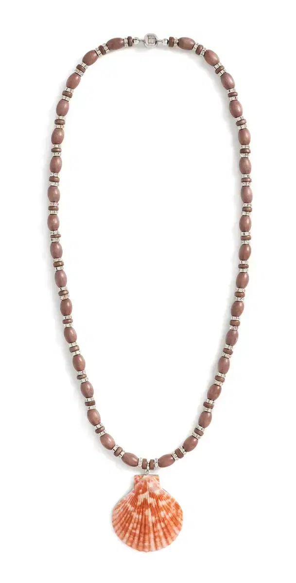 Julietta Marea Shell Necklace Brown/Orange One Size