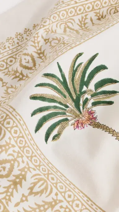 LES OTTOMANS Hand Printed Tablecloth | Thumbnail 4