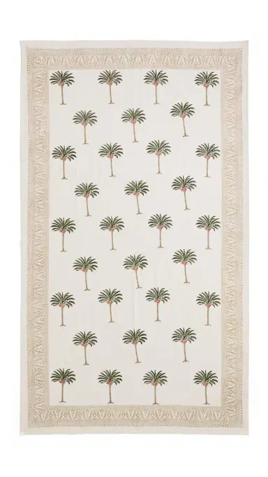 LES OTTOMANS Hand Printed Tablecloth | Thumbnail 5