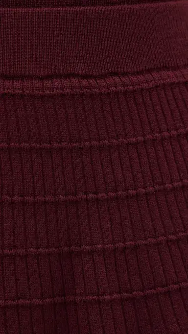 susana monaco Light Merino Tiered Sweater Skirt Beaujolais | Thumbnail 6