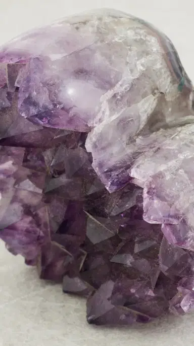 JIA JIA Small Amethyst Druzy Heart Amethyst One Size | Thumbnail 3
