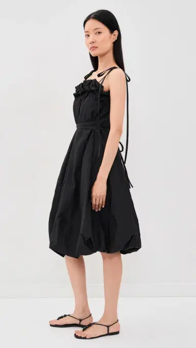 Lee Mathews Rosie Cami Midi Dress Black 1 | Thumbnail 4