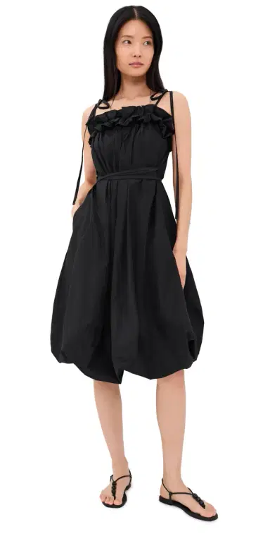 Lee Mathews Rosie Cami Midi Dress Black 1 | Thumbnail 1