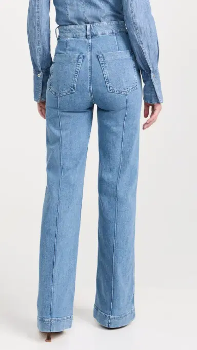 Another Tomorrow Denim Trousers | Thumbnail 3 Another Tomorrow Denim Trousers | Thumbnail 3