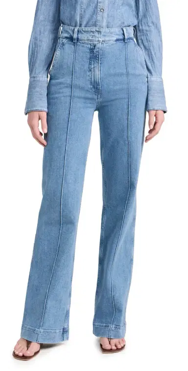 Another Tomorrow Denim Trousers | Thumbnail 1 Another Tomorrow Denim Trousers | Thumbnail 1